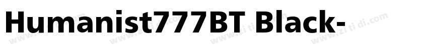 Humanist777BT Black字体转换 Humanist777BT Black字体转换